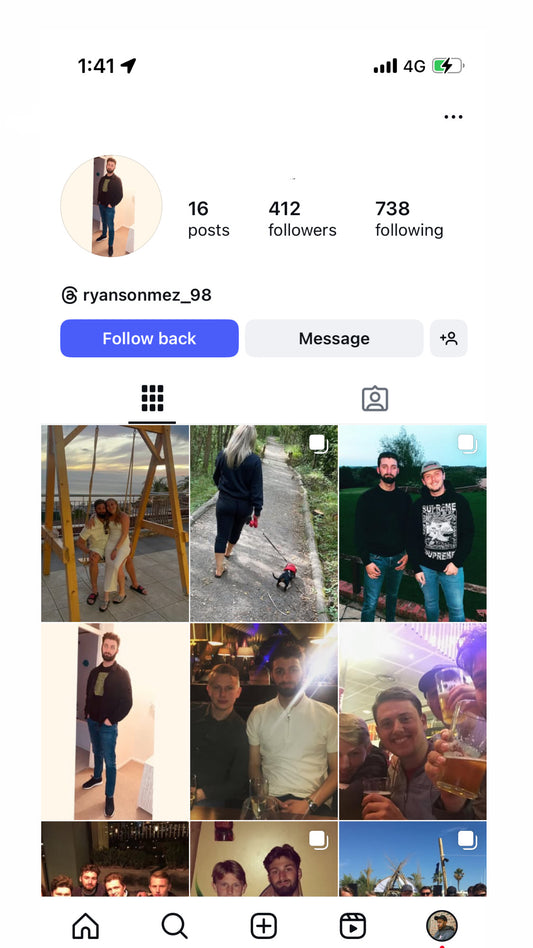 INSTAGRAM ACCOUNT 400 followers for sale