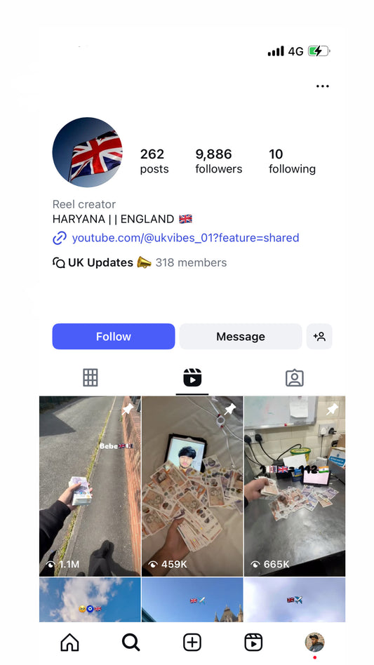 INSTAGRAM ACCOUNT  9.8K for sale